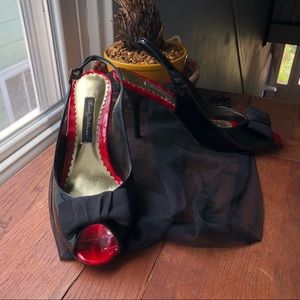 Beverly Feldman Black Patent Pumps w/ Original Box